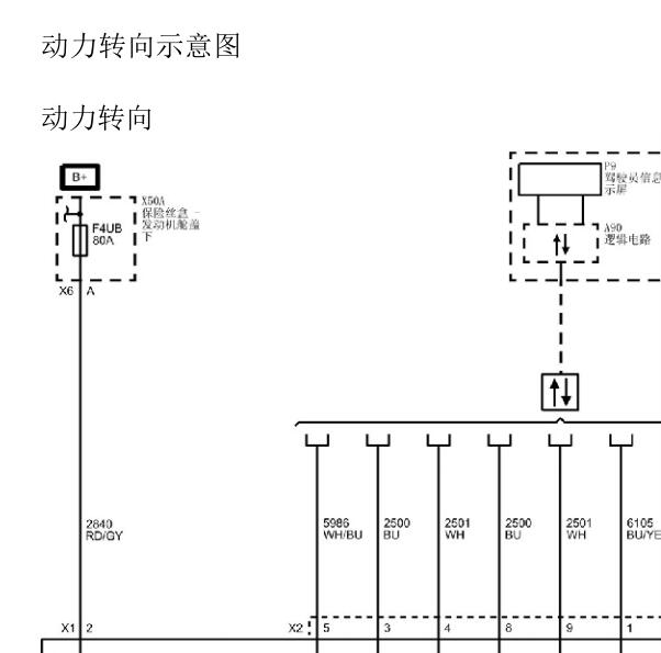 2020年雪佛兰科鲁兹动力转向电路图