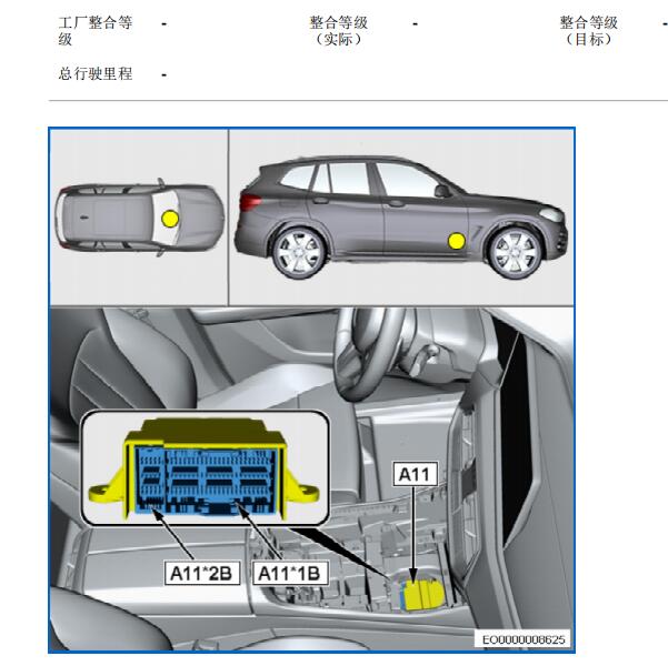2018年宝马X7气囊电脑位置