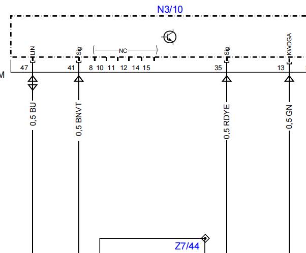 2010年奔驰E260发动机电路图