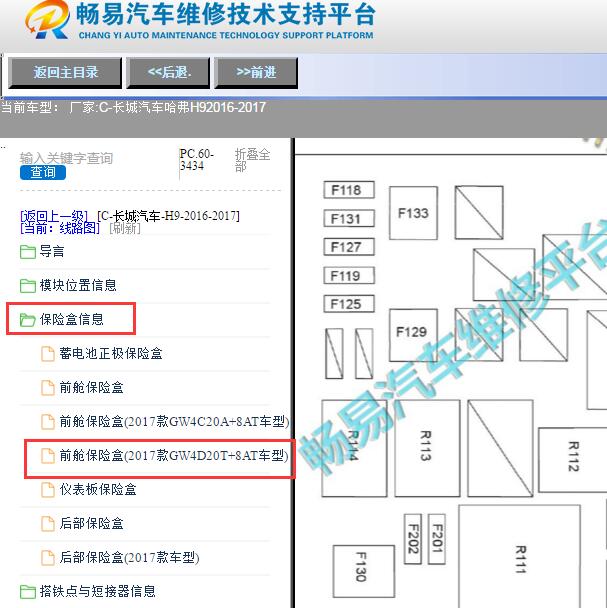 2017年哈弗H9机舱保险盒说明