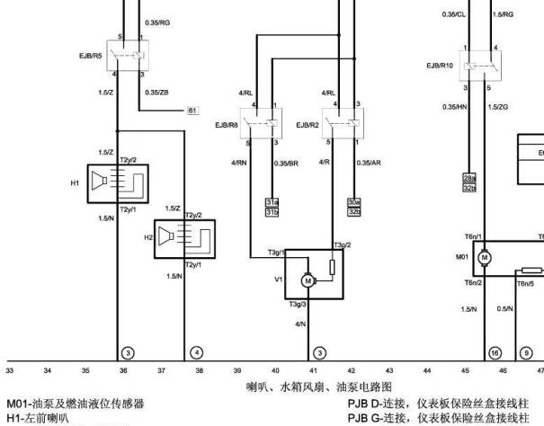 中华骏捷FRV喇叭电路图资料