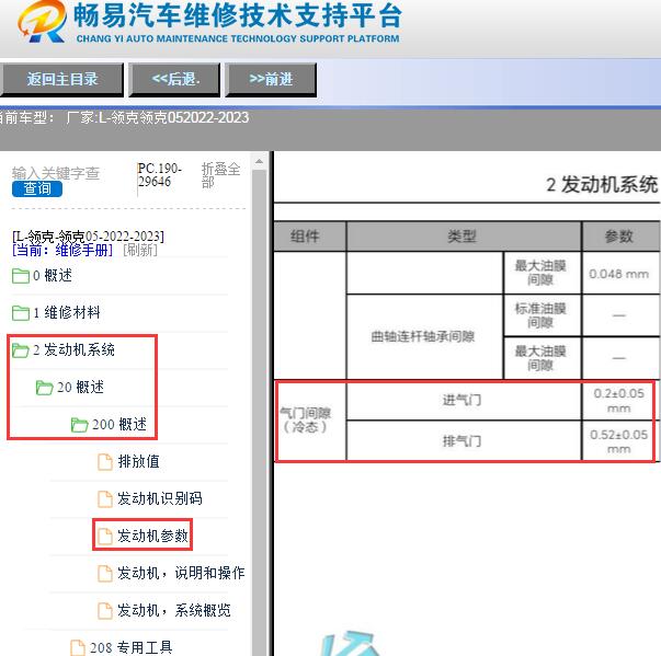 2022年领克05气门间隙数据