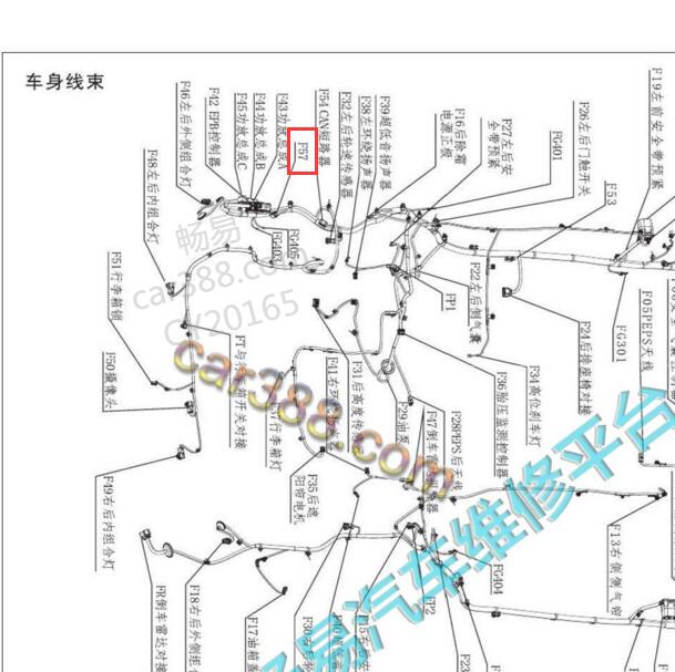 2017-2018年江淮瑞风A60  F57位置.