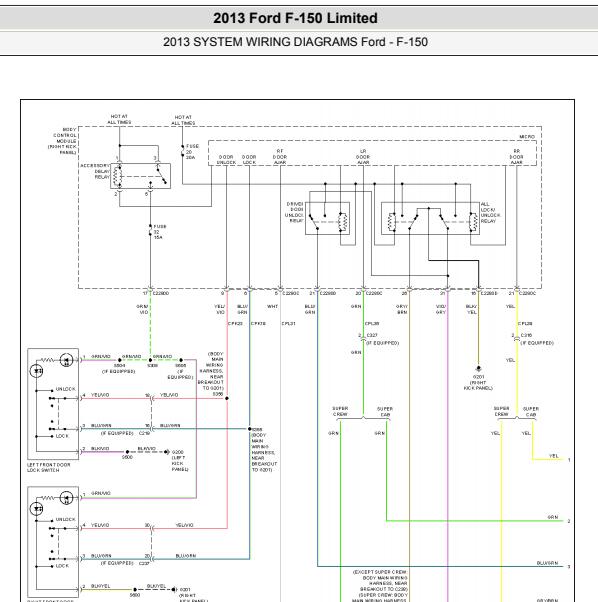 2013年福特猛禽遥控接收电路图