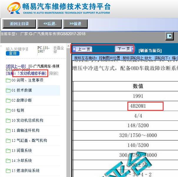 2017-2018年广汽传祺GS8发动机资料