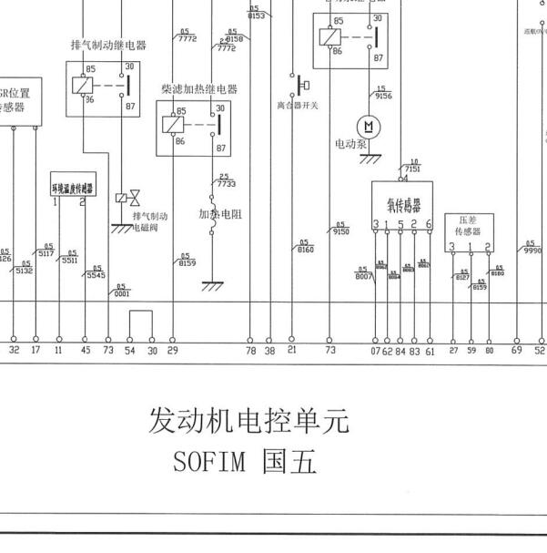 2015-2016年依维柯国五发动机电路图.