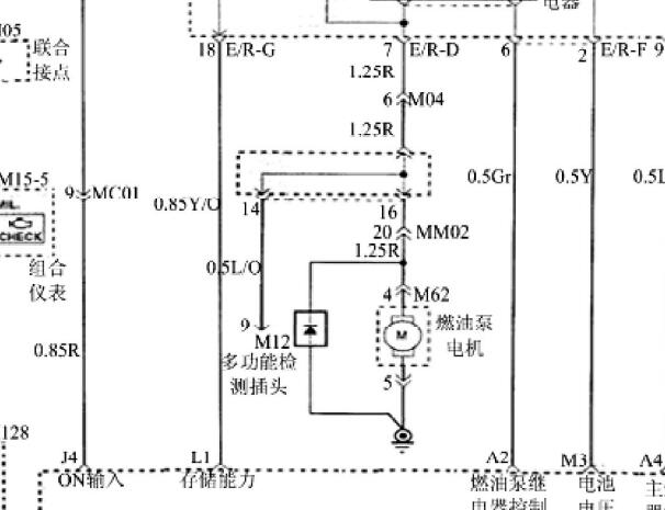 华泰圣达菲18K4G发动机电路图