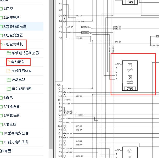 2016-2017年雷诺科雷傲空气流量计电路图