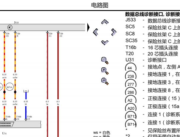 2015年大众高尔夫网络通讯电路图