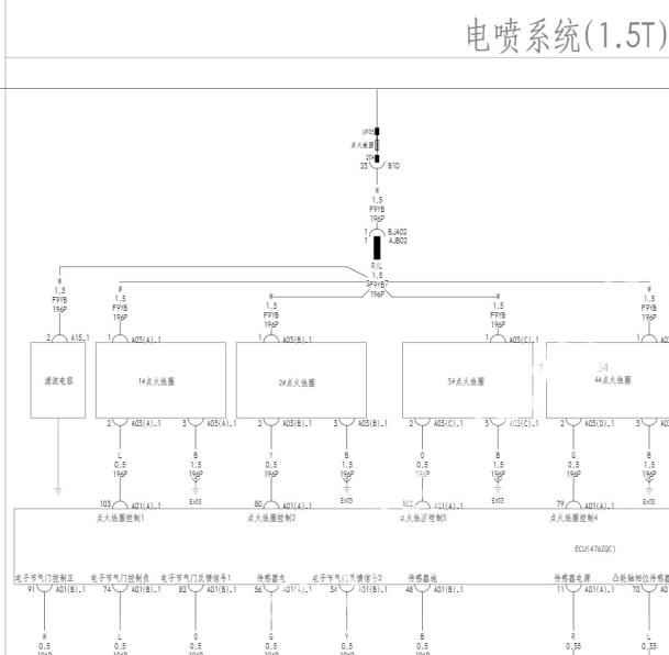 2023年比亚迪宋PLUS发动机电路图