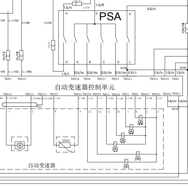 2008年中华骏捷变速箱电路图