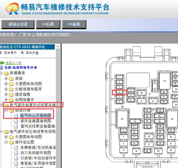 2021年凯迪拉克CT5燃油泵保险丝位置