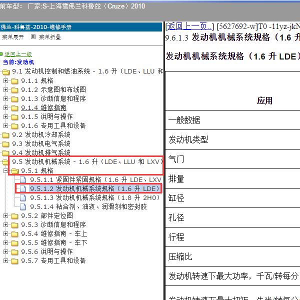 2010年上海雪佛兰-科鲁兹 发动机扭矩