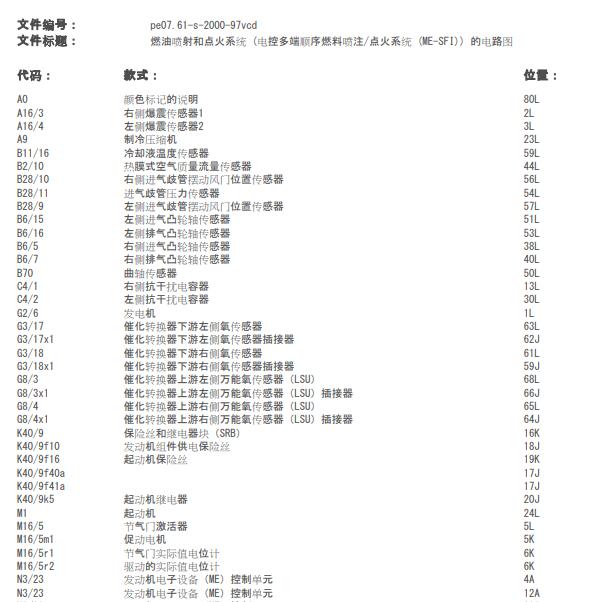 2016年奔驰唯雅诺272发动机电路图