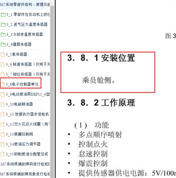 2008年中华骏捷FRV 发动机电脑安装位置说明