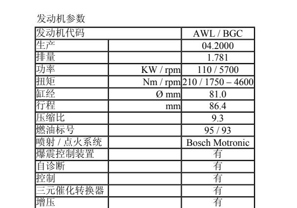 2003年大众帕萨特发动机维修手册