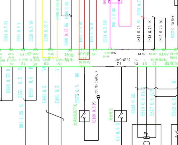 金杯海狮DLCG14发动机电路图资料