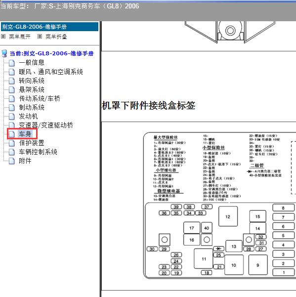 2006年上海别克-商务车（GL8）保险资料