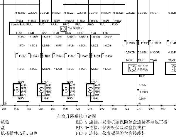2012年中华H230转向灯和车窗电路图