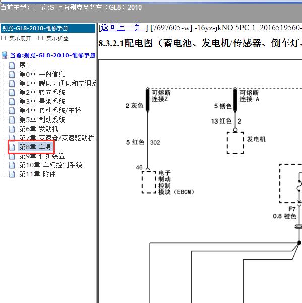 2010年上海别克-商务车（GL8）保险电路图