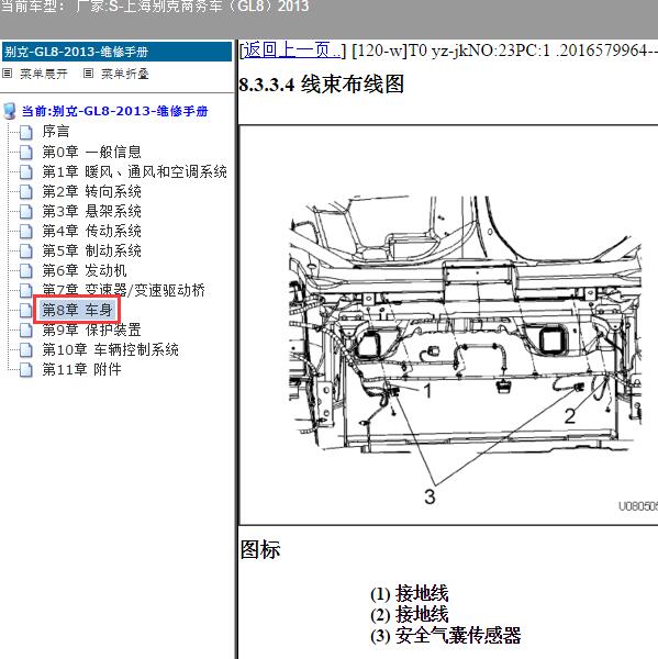 2013年海别克-商务车（GL8）线束布线图