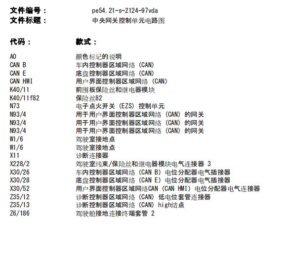 2017年奔驰V260L网关电路图