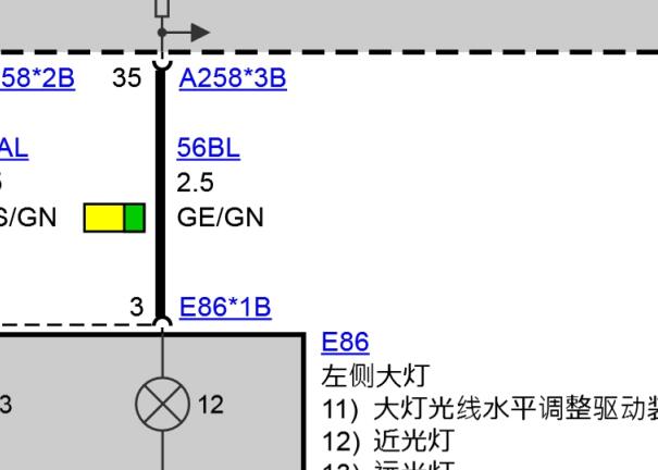 2018年宝马X5大灯电路图和BDC电路图位置图资料