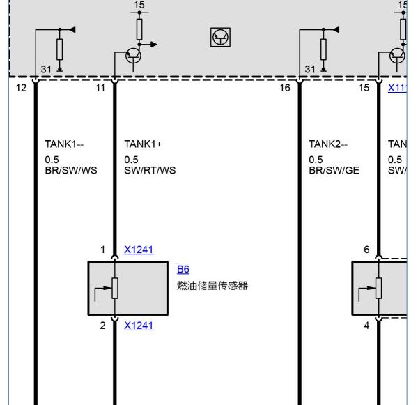 2004年宝马318i仪表电路图