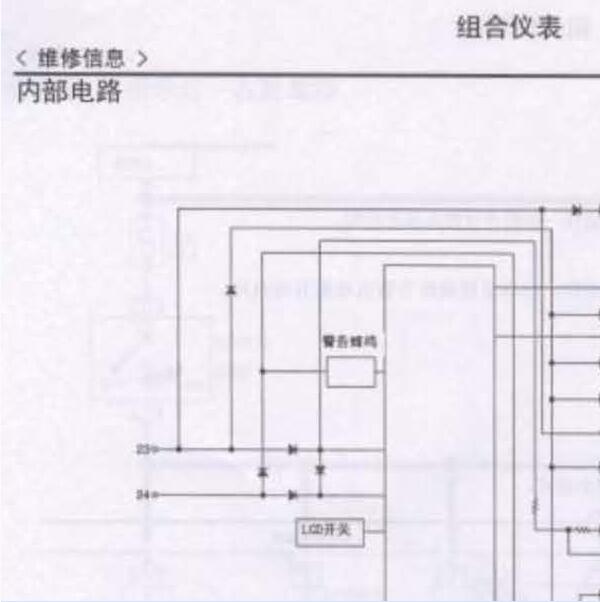 郑州日产NP300仪表电路图