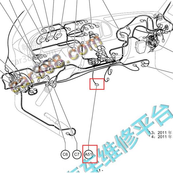 2018-2019年丰田柯斯达减速传感位置.