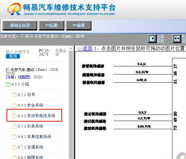 2018年长安逸动前氧传感器电路图