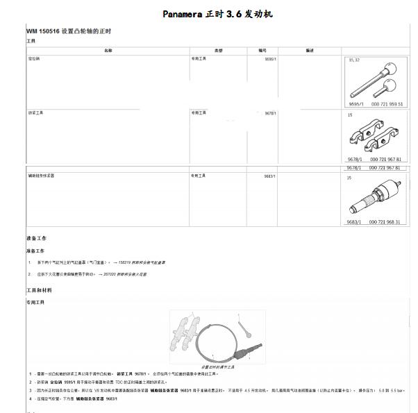 2010年保时捷帕拉梅拉3.6发动机维修手册