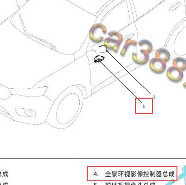 2018年长城哈弗H6 全景影像模块安装位置