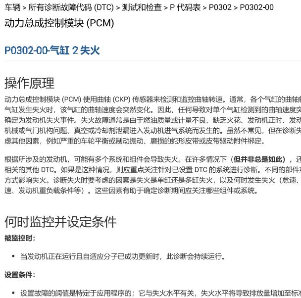 2018年吉普指南者P0302-00故障码资料