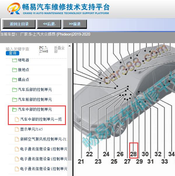 2019-2020年大众辉昂J519模块位置