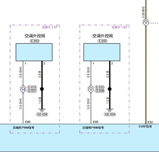 2022年捷途大圣空调压缩机电路图