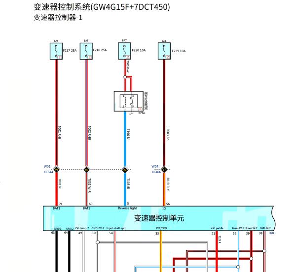 2021年哈弗H6变速箱电路图