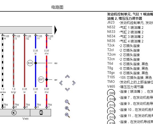 2022年奥迪Q5L发动机电路图