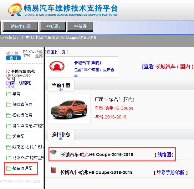 2016年长城哈弗H6 Coupe电路图