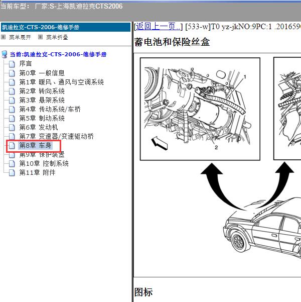 2006年上海凯迪拉克-CTS 电源模块位置