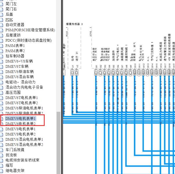 2015年保时捷帕拉梅拉3.0发动机电路图