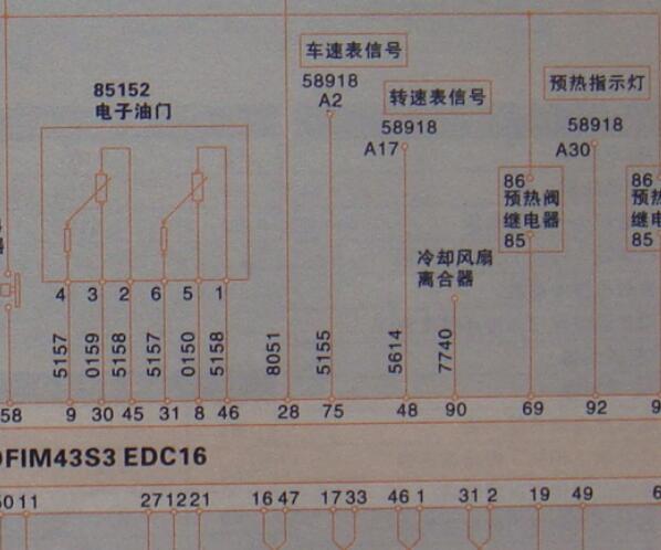 南京依维柯得意SOFIM发动机电路图资料