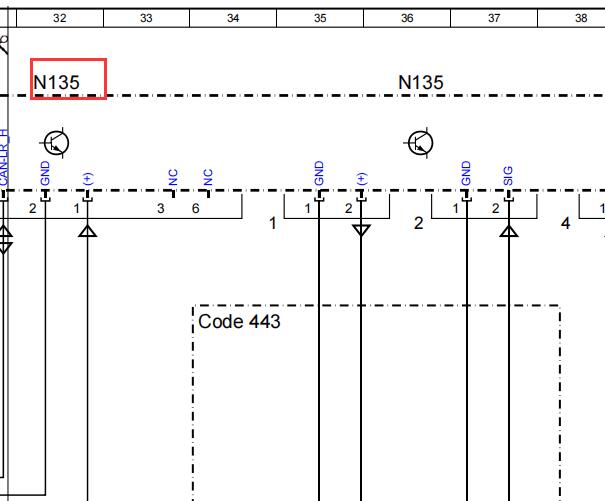 2021年奔驰GLE450方向盘电子装置电路图