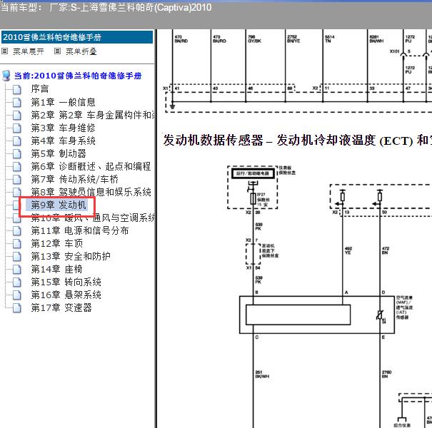 2010年雪佛兰科帕奇3.2发动机电路图