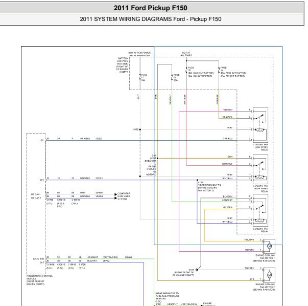 2011年福特F150风扇电路图