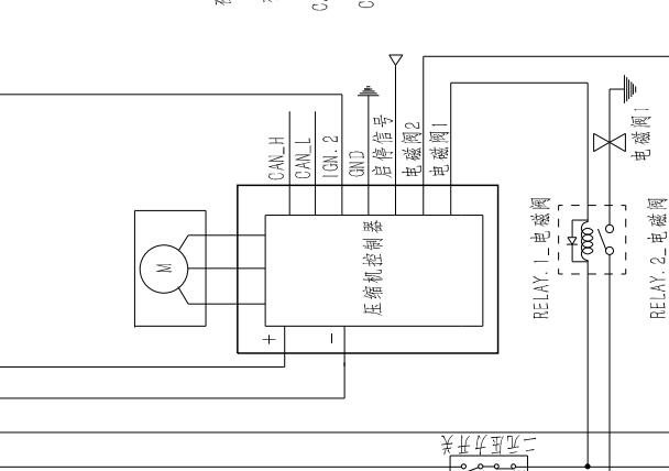 2015年江淮IEV5空调压缩机电路图