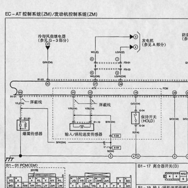 2007年海马海福星ZM发动机电路图