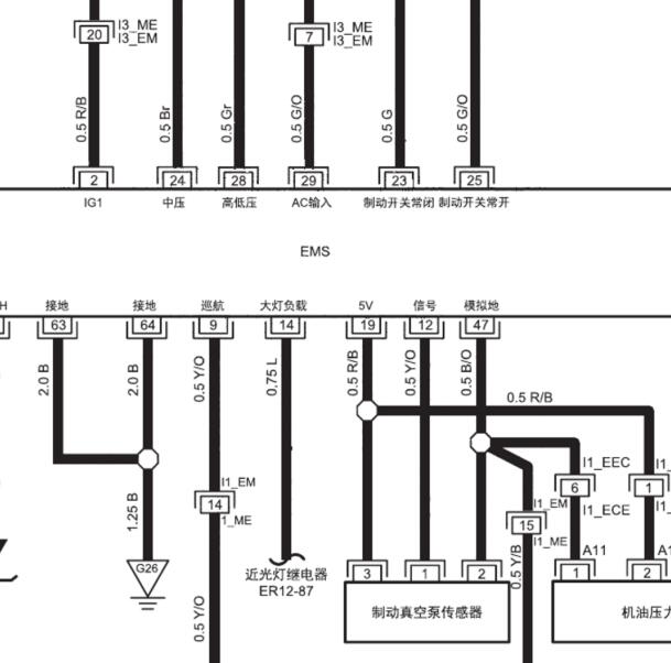 2017年江淮瑞风M3 HFC4GA3-3D发动机电路图