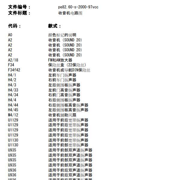 2011年奔驰唯雅诺 音响电路图