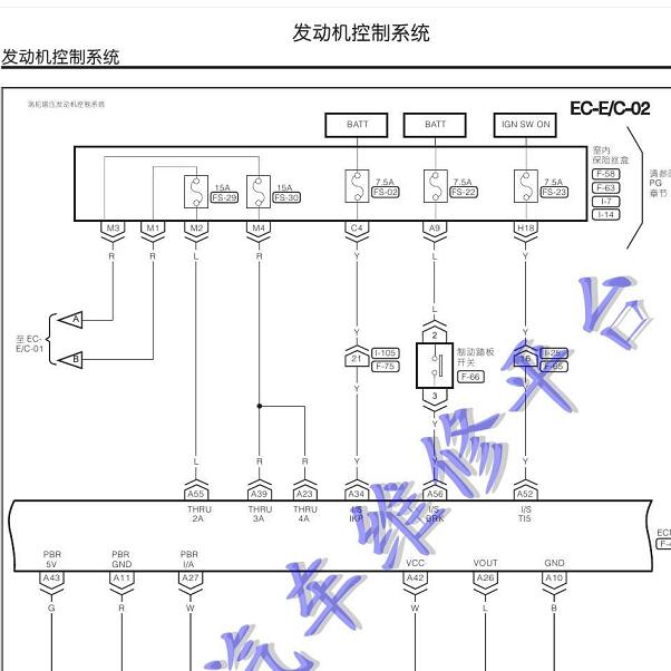 2017年纳智捷 优6 SUV 发动机电路图